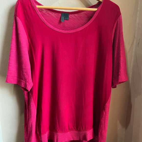 Anthropologie Tops - Anthropologie, Left of Center, Red Top, Size XL